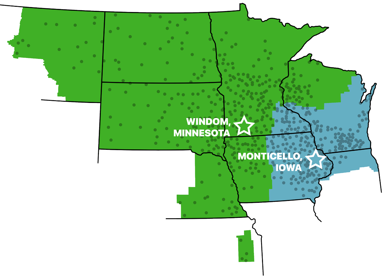 Midwest Stylized Map